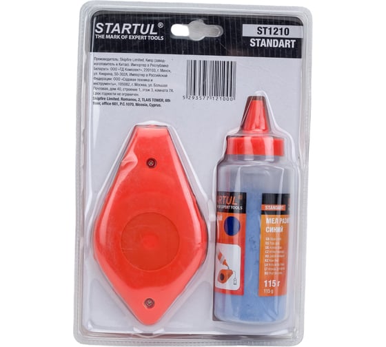 Разметочный шнур 30 м с мелом и уровнем STARTUL Standart ST1210