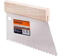 Шпатель ШАБАШКА для клея трапеция 180 мм в6 зуб 5x4х3,6 мм 0021-024 227616