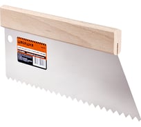 Шпатель ШАБАШКА для клея трапеция 250 мм s4 зуб 10x5 мм 0021-025 227617