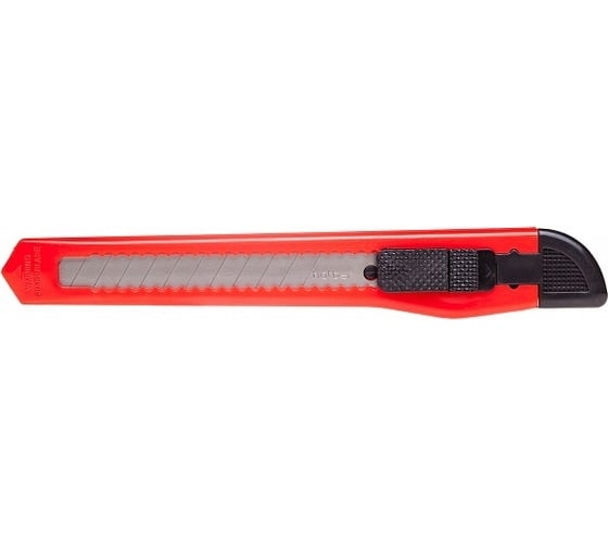 Канцелярский нож Hatber X-BLADE 9 мм, PUSH-LOCK, в пакете с европодвесом 060159