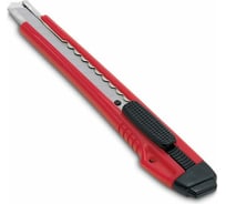 Канцелярский нож KW-Trio 3563 red ширина лезвия 9 мм, усиленный, 2 сменных лезвия, металл, красный, блистер 12 шт. в упак. 811958