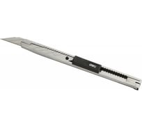 Канцелярский нож DELI E2034 Essential Metal Vivid Mini шир.лез.9мм фиксатор сталь серый 460543 24  шт. в упак.