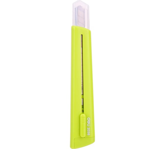 Канцелярский нож DELI E2038GREEN 80мм шир.лез.9мм зеленый блистер 1206501 24  шт. в упак.