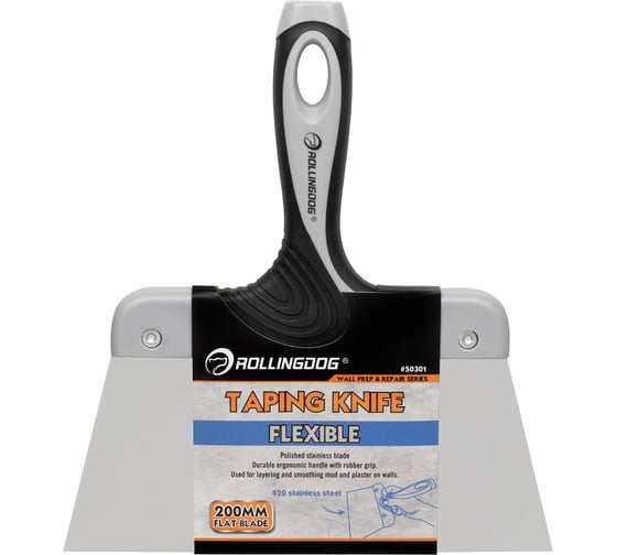 Шпатель Rollingdog Taping Knife, нержавеющая сталь 420, 200 мм., 50301