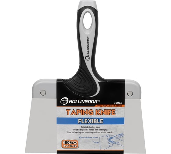 Шпатель Rollingdog Taping Knife, нержавеющая сталь 420, 180 мм., 50300
