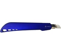 Канцелярский нож LAMARK 9 мм, корпус soft touch, синий CK0210