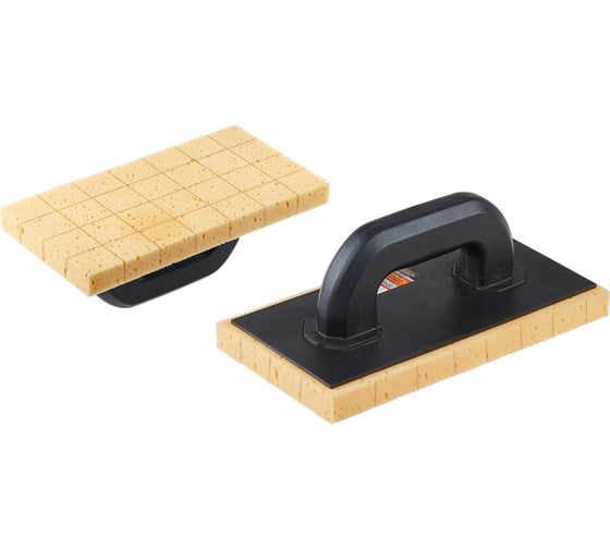 Терка STARTUL Master пластмассовая, с надрезной гидрогубкой, 130x270x22 мм ST1067-02