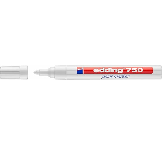 Лаковый маркер EDDING Industry 750IND 2-4 мм, до 400 С, блистер, белый E-750IND#1-B#49