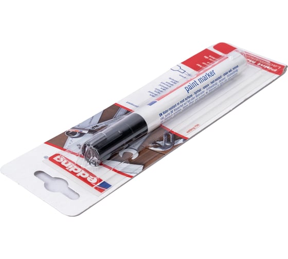 Лаковый маркер EDDING Industry 750IND 2-4 мм, до 400 С, блистер, черный E-750IND#1-B#1