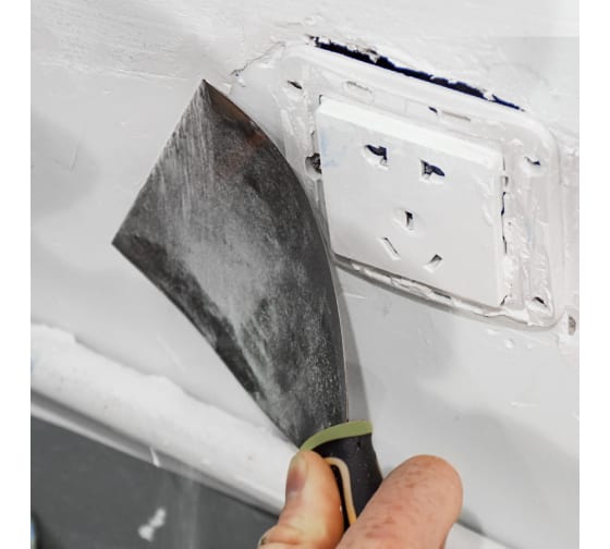 Малярный строительный шпатель ROLLINGDOG Joint knife из нержавеющей стали, 101 мм., ультра-гибкое лезвие, металлический наконечник 50383 3