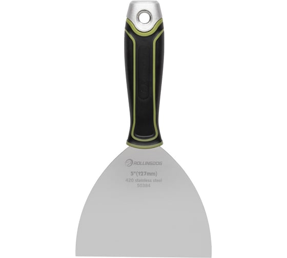 Малярный строительный шпатель ROLLINGDOG Joint knife из нержавеющей стали, 127 мм., ультра-гибкое лезвие, металлический наконечник 50384 1