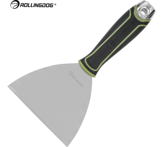 Малярный строительный шпатель ROLLINGDOG Joint knife из нержавеющей стали, 127 мм., ультра-гибкое лезвие, металлический наконечник 50384 1