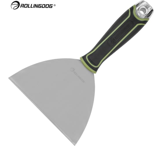 Малярный строительный шпатель ROLLINGDOG Joint knife из нержавеющей стали, 152 мм., ультра-гибкое лезвие, металлический наконечник 50385 1