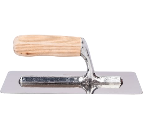 Венецианская кельма Управдом 240х100 мм, из нержав. стали, ручка из древесины 4100003307