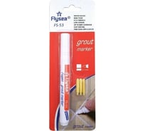 Маркер краска для плиточных швов Flysea Grout Marker 2-4 мм + 3 запасных наконечника, белый FS-53W