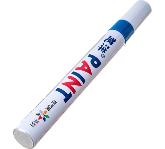 Маркер-краска Flysea по металлу Paint Marker FS-110 с наконечником (2-4 мм), синий FS-110-blue