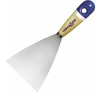 Шпатель Управдом нержавеющий 80 мм, с деревянной ручкой, 053121-080 4100001498
