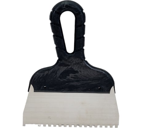 Зубчатый шпатель Управдом нержавеющий, 150 мм, размер зуба 4x4 мм 4100004991