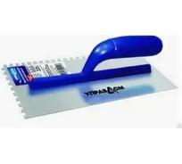 Зубчатая гладилка Управдом стальная, с деревянной ручкой, 280x130 мм 4100001473