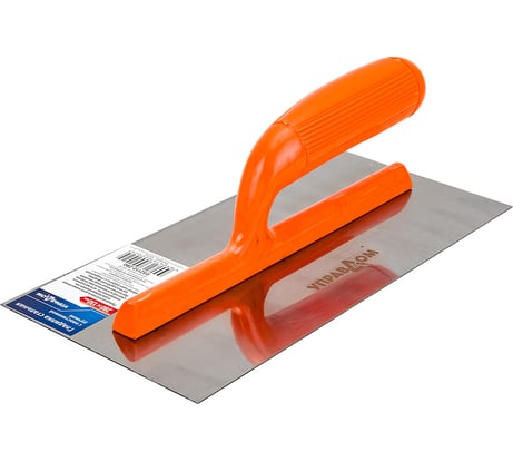 Гладилка Управдом стальная, прямая, с пластиковой ручкой, 280x130 мм 0321 4100001480