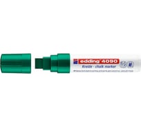 Меловой маркер EDDING 4090 смываемый, скошенный наконечник, 4-15 мм, зеленый E-4090#4