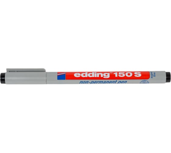 Промышленный маркер EDDING 150S, для проекторных пленок, круглый наконечник, 0.3 мм, черный E-150#1