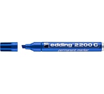 Перманентный маркер EDDING 2200С заправляемый, скошенный наконечник, 1-5 мм, синий E-2200C#3