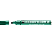 Перманентный маркер EDDING 2200С заправляемый, скошенный наконечник, 1-5 мм, зеленый E-2200C#4