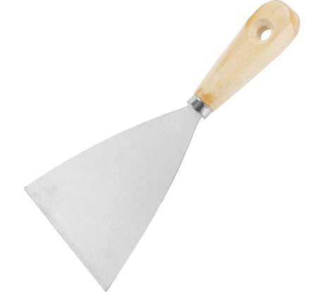 Шпательная лопатка SPARTA нержавеющеая сталь, 100 мм, деревянная ручка 852185