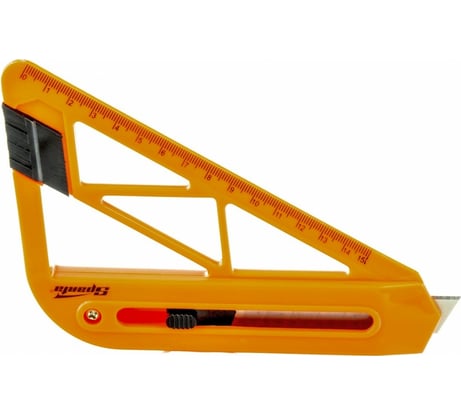 Нож SPARTA,18 мм, выдвижное лезвие, для резки обоев, линейка// 789195