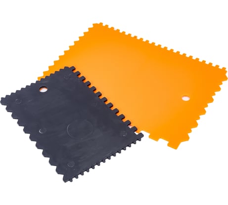 Набор пластиковых зубчатых шпателей Петрович 2 шт, размер 90*130 мм 4100002460