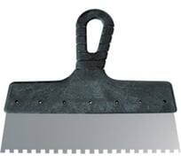 Зубчатый нержавеющий шпатель 250 мм / 8 мм FIT 06638