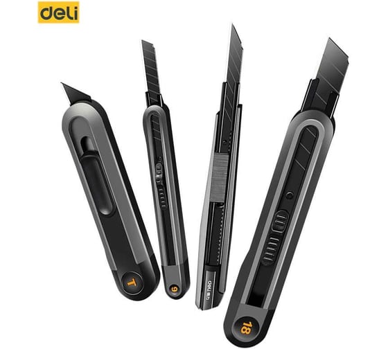 Технический нож DELI Home Series Black HT4009 104615