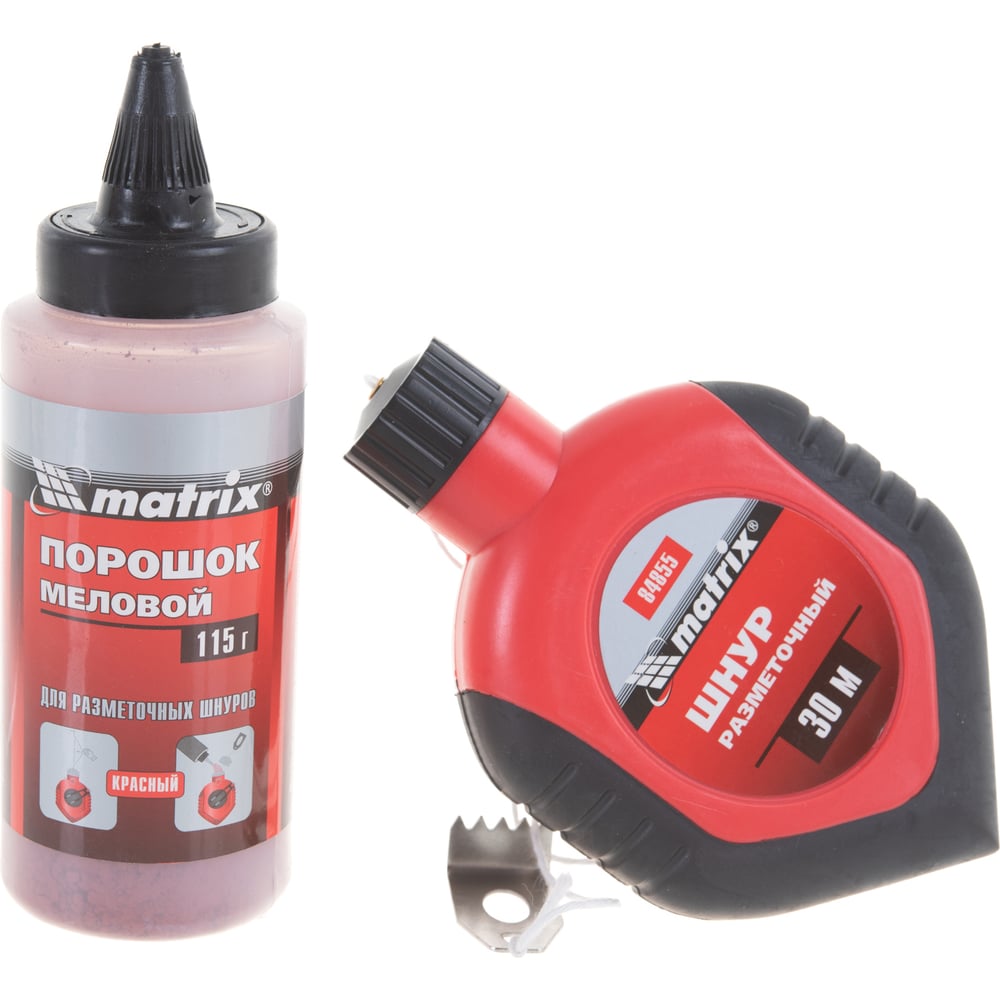 Разметочный шнур 30м + красный порошок MATRIX MASTER 84855 - выгодная ...
