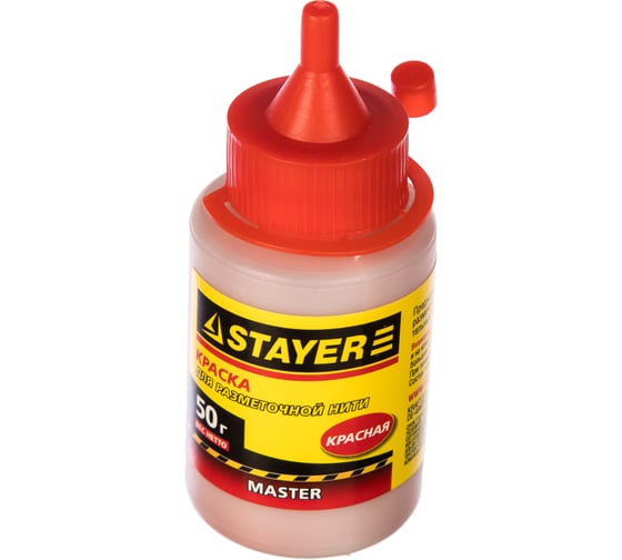Красная краска для разметочных шнуров 50 г STAYER 0640-2_z01