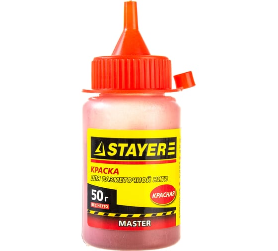 Красная краска для разметочных шнуров 50 г STAYER 0640-2_z01