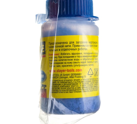Синяя краска для разметочных шнуров 50 г STAYER 0640-1_z01