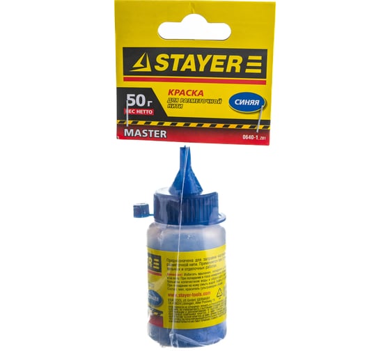Синяя краска для разметочных шнуров 50 г STAYER 0640-1_z01