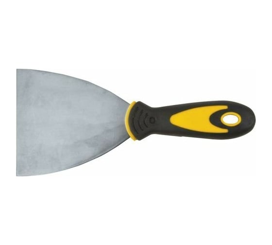 Шпатель FIT нержавеющая сталь, прорезиненная ручка, 6", 150 мм 06698 1