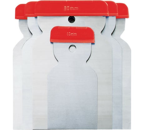 Набор шпателей BEOROL нержавеющая сталь, 50, 80, 100, 120 мм, 4 шт. 245768