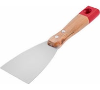 Стальной шпатель BEOROL 80 мм, деревянная ручка 245772