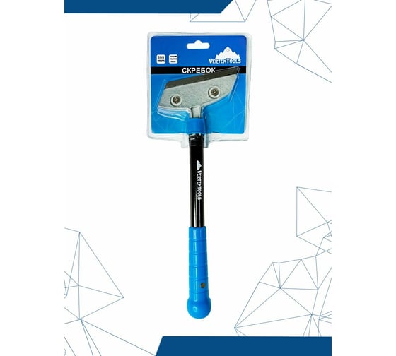 Скребок vertextools 100 мм, с удлиненной ручкой 300 мм 0029-18-100