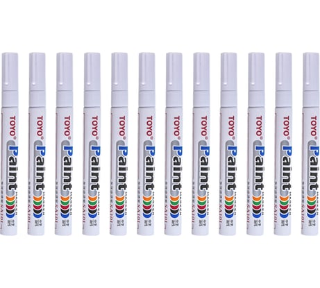 Маркер-краска Optima SA101 белый, упаковка 12 шт. SA1011.12_0