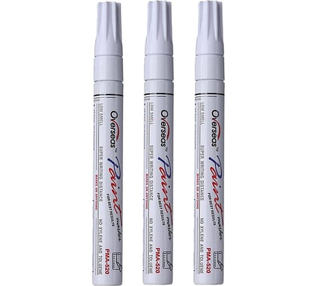 Маркер-краска Optima PMA-520 белый, упаковка 3 шт. PMA5201.3_0