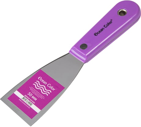 Шпатель для всех видов шпатлевок и смесей Ocean Color 50 мм 541050