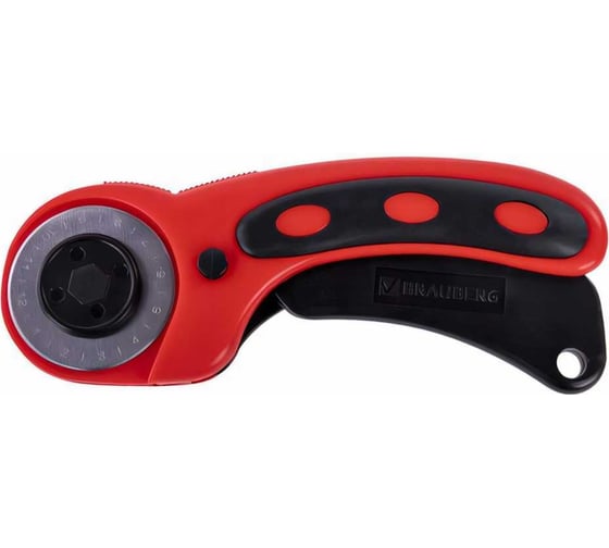 Раскройный роликовый нож BRAUBERG Professional 45 мм, 4 лезвия в комплекте, резиновые вставки 238088
