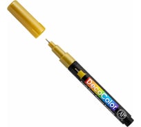 Акриловый маркер MARVY UCHIDA Acrylic Paint, ультратонкий наконечник 0,75 мм, перманертный, для люб. поверхностей, Gold MAR115/GLD
