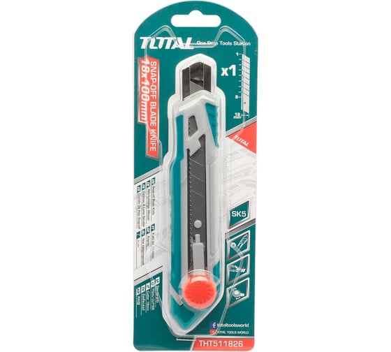Строительный нож TOTAL THT511826
