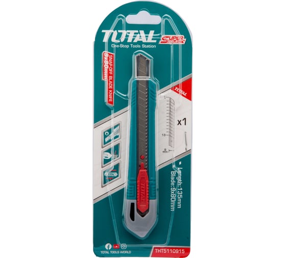 Строительный нож TOTAL THT5110915