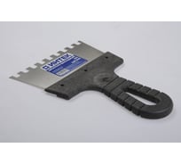 Фасадный шпатель ИНТЕК 150 мм, зуб 8х8, с пластиковой ручкой, нержавеющая сталь 8975